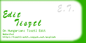 edit tisztl business card